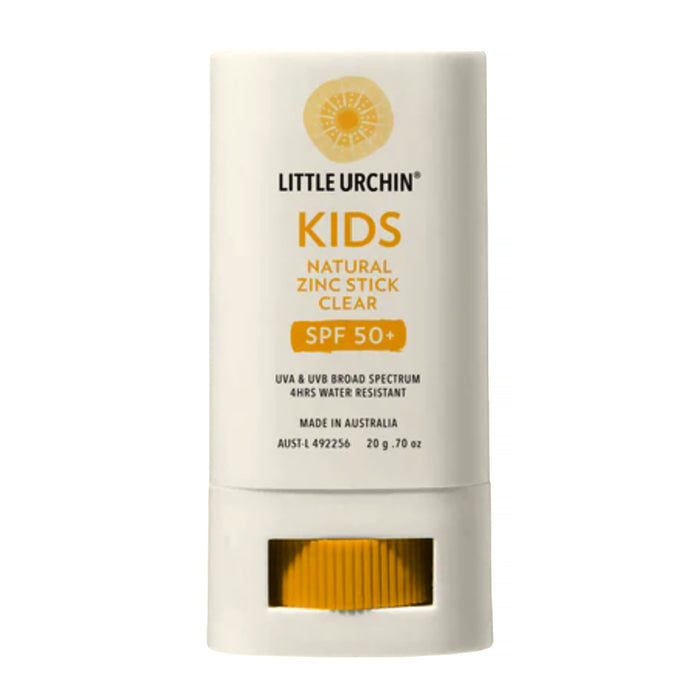 LITTLE URCHIN KIDS Natural Zinc Stick Clear, SPF 50+ 20G Wicked NRG