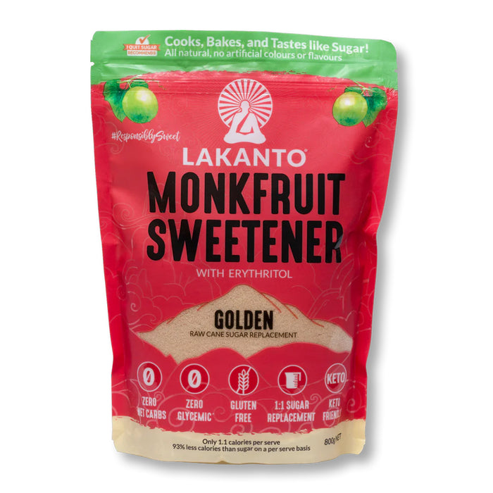 Lakanto Golden Monkfruit Sweetener Raw Sugar Substitute