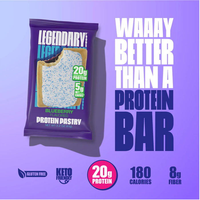 Legendary Foods Blueberry Protein Pastry 61 Grams Wicked NRG