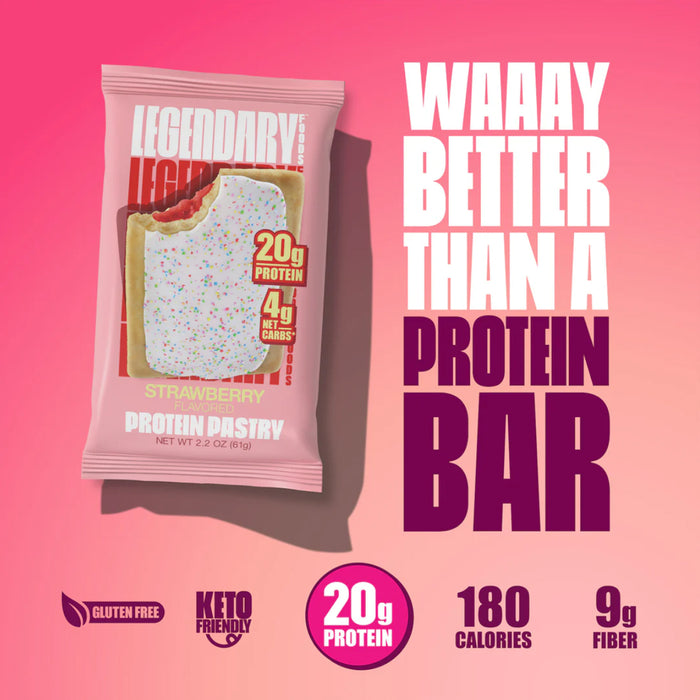 Legendary Foods Strawberry Protein Pastry 61 Grams Wicked NRG
