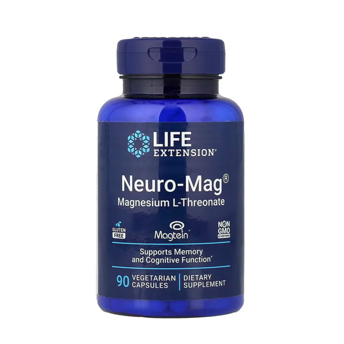 Life Extension Neuro Mag Magnesium Threonate 90 Caps Wicked NRG