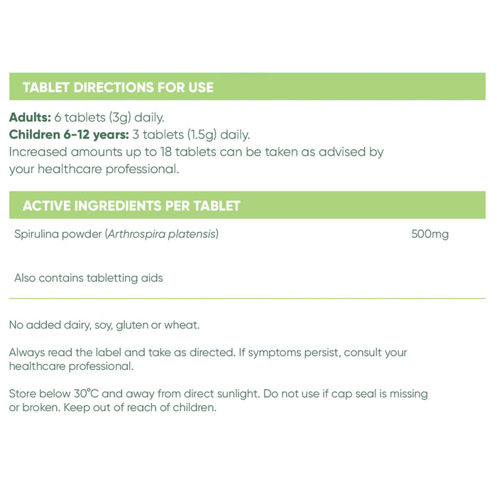 Lifestream Spirulina Bioactive 1000 Tablets Directions Wicked NRG