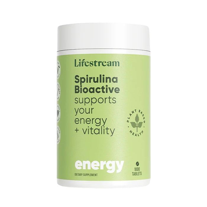 Lifestream Spirulina Bioactive 1000 Tablets Wicked NRG