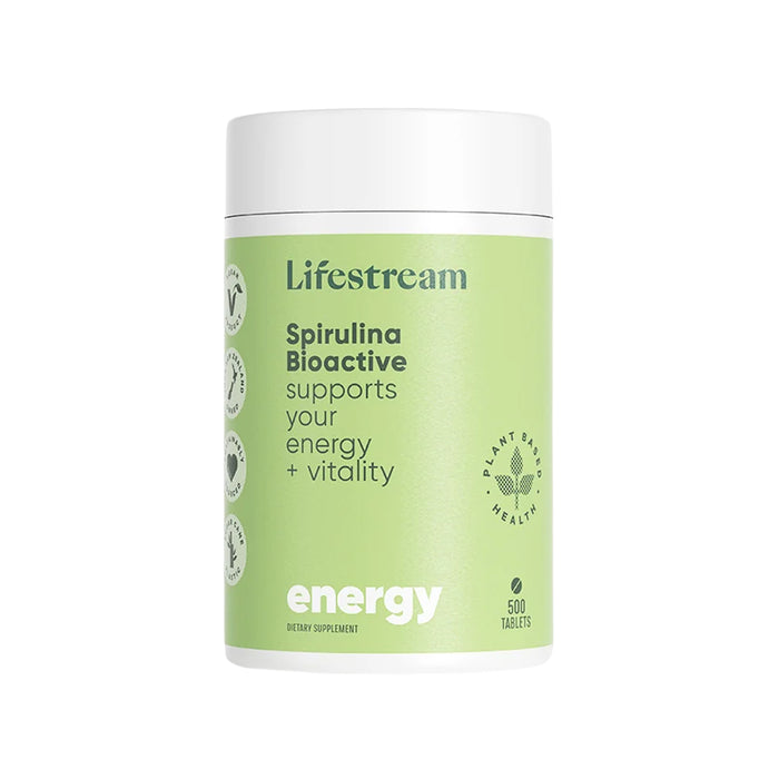 Lifestream Spirulina Bioactive 500 Tablets Wicked NRG