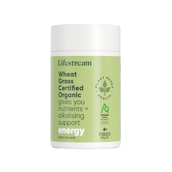 Lifestream Wheat Grass Certified Organic Powder 250g Wicked NRG