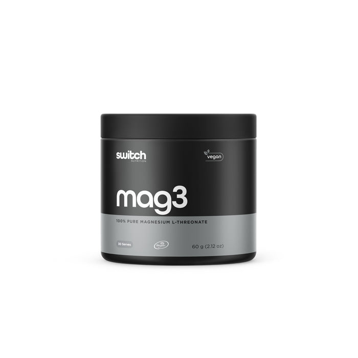 SWITCH Nutrition Mag3 100% Pure Magnesium L-Threonate 30 Serves 60 grams Wicked NRG, Darwin, 