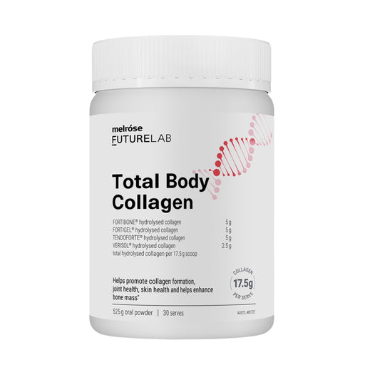 MELROSE FUTURELAB TOTAL BODY COLLAGEN ORAL POWDER 525G 30 serves Wicked NRG