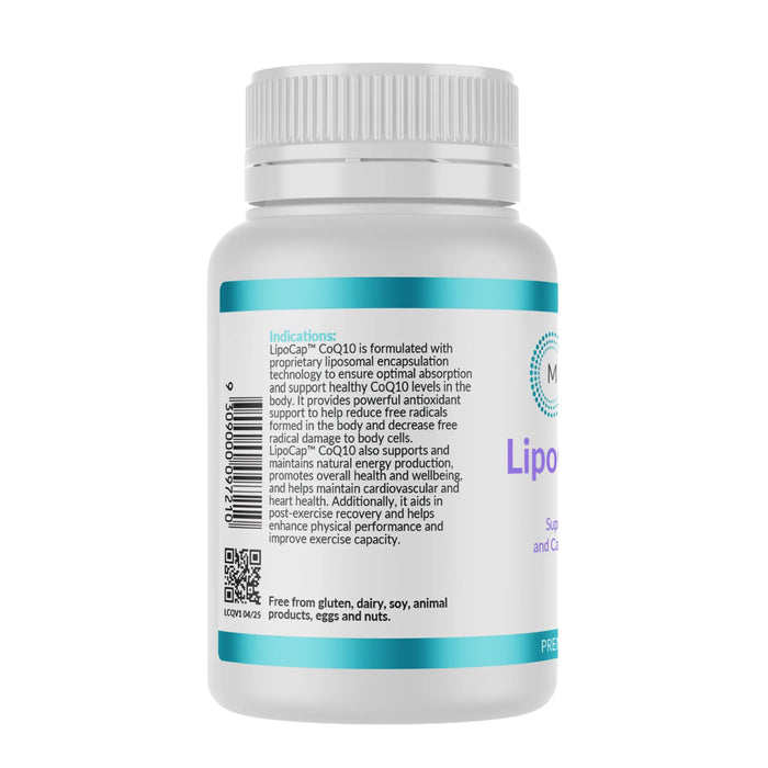 MICRONUTRITION LIPOCAP COQ10 200MG 60 Vegan Capsules, Directions Wicked NRG