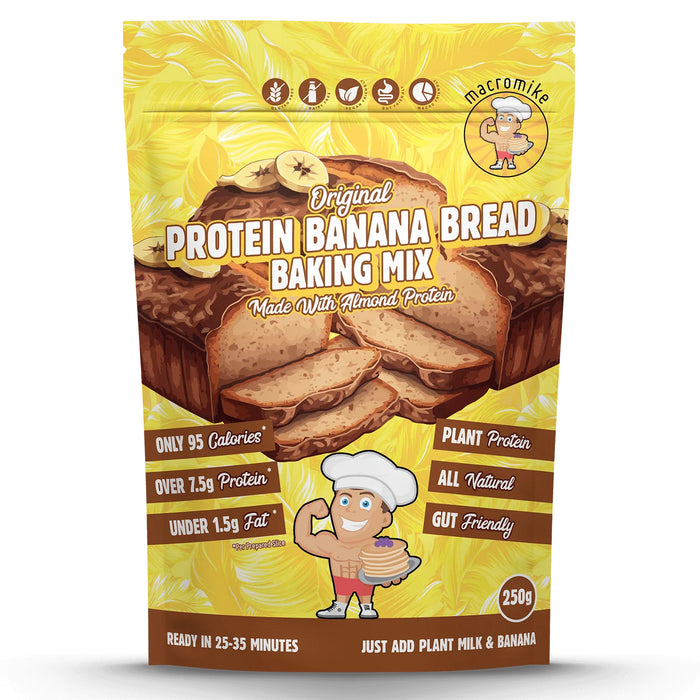 Macro Mike Original Banana Bread Baking Mix (250g Bag) Wicked NRG