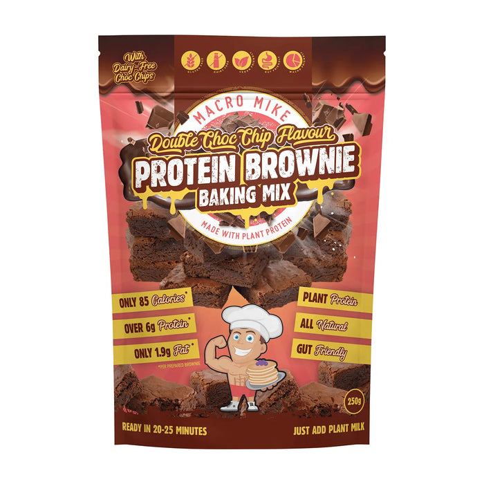Macro Mike Protein Brownie Baking Mix Double Choc 250g Wicked NRG
