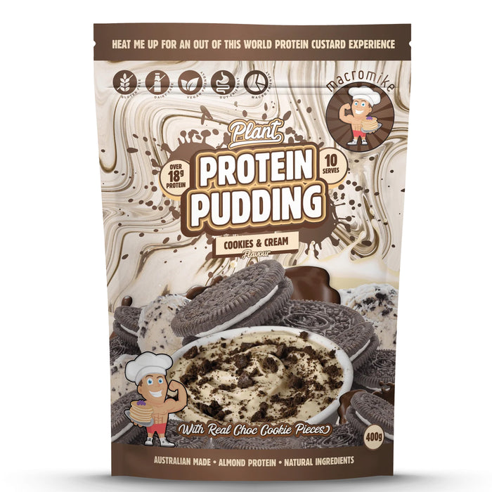Macro Mike Cookies & Cream Plant Protein Pudding (400g) Wicked NRG