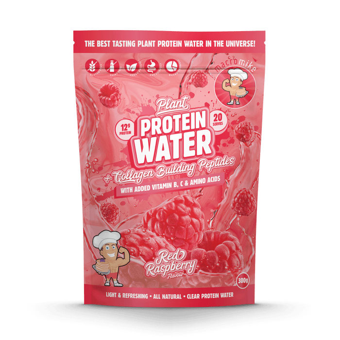 Macro Mike Protein Water Red Raspberry 20 Serves 300g Wicked NRG