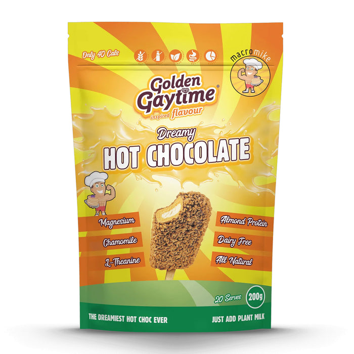 Macro Mike x Golden Gaytime Dreamy Hot Chocolate (200g Bag) 20 Serves  Wicked NRG