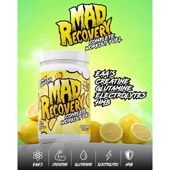 Mad Science Mad Recovery - Lemon Squash 825g Ingredients Wicked NRG
