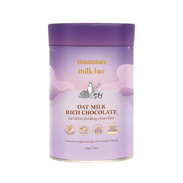 Mammas Milk Bar Rich Oat Milk Lactation Drinking Chocolate 500g Wicked NRG