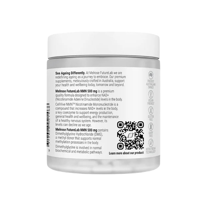 Melrose FutureLab NMN Capsules 500mg 30 Capsules a Wicked NRG