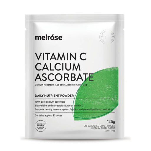 Melrose Vitamin C Calcium Ascorbate 125g Wicked NRG