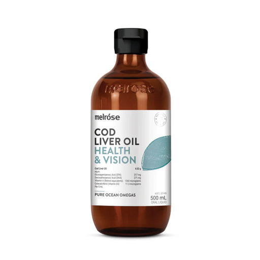 Melrose Cod Liver Oil Health and Vision 500ml Wicked NRG
