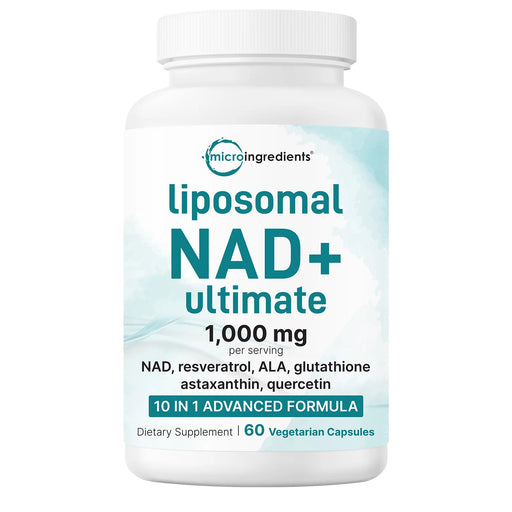 Micro Ingredients Liposomal NAD+ 1000mg 60 Caps Wicked NRG
