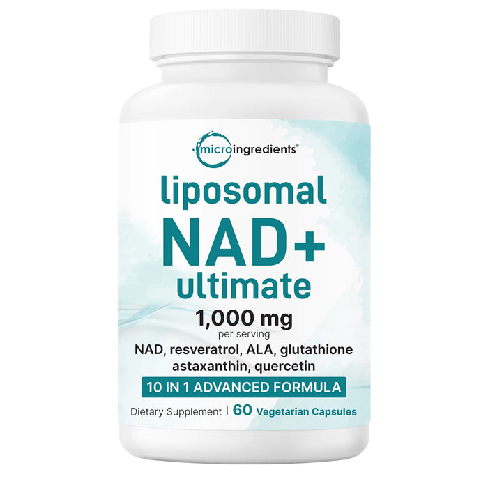 Micro Ingredients Liposomal NAD+ 1000mg 60 Caps Wicked NRG