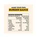 Mingle Burger Sauce All Natural Seasoning 140g Nutritional Panel Wicked NRG