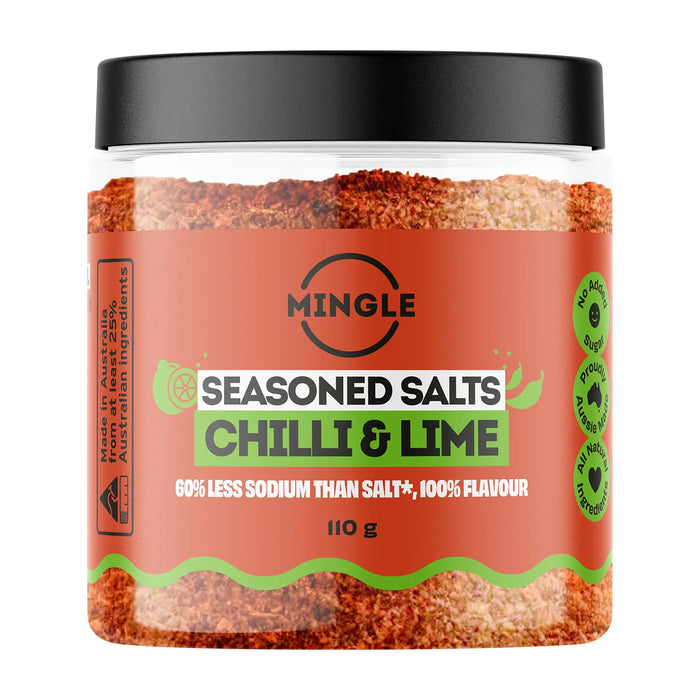 Mingle Chilli & Lime Seasoned Salts 110g Wicked NRG