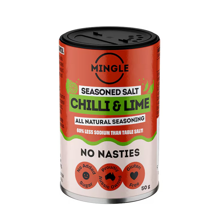 Mingle Chilli & Lime Seasoned Salts 50g Panel Wicked NRG