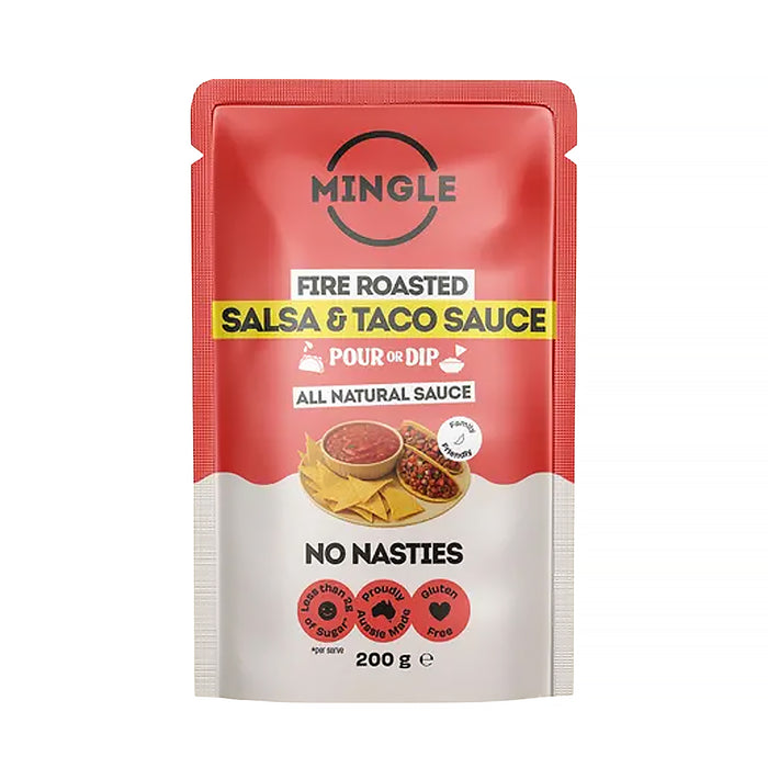 Mingle Fire Roasted Salsa & Taco Sauce
200g, Wicked NRG