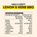 Mingle Mild & Zesty Lemon & Herb BBQ Roast or Rub 25g Nutritional Panel Wicked NRG