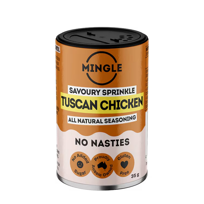 Mingle Savoury Sprinkle Seasoning Tuscan Chicken 35g Wicked NRG