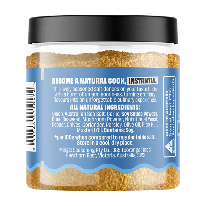 Mingle Umami Everything Seasoned Salts 110g Ingredients Wicked NRG