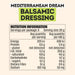 Mingle Balsamic All Natural Salad Dressing 220g Nutritional Panel a Wicked NRG