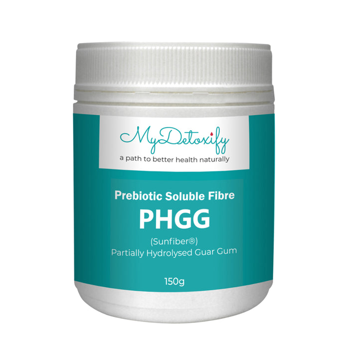 MyDetoxify, PREBIOTIC SOLUBLE FIBRE PARTIALLY HYDROLYSED GUAR GUM 150G Wicked NRG