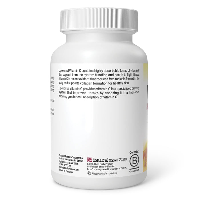 Natural Factors Liposomal Vitamin C Is stocked at WickedNRG in Darwin