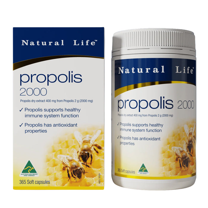 Natural Life Propolis Propolis, 2000, 365 capsules, a Wicked NRG