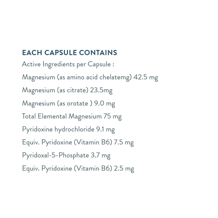 Nature's Sunshine Magnesium Complex 90 Capsules, Nutritional Panel Wicked NRG