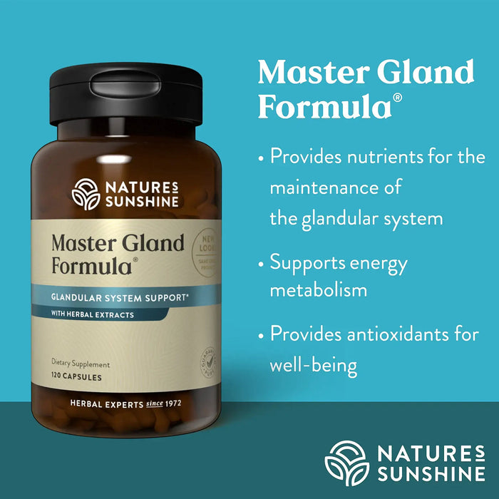 Nature's Sunshine Master Gland 120 Capsules, Benefits, Wicked NRG