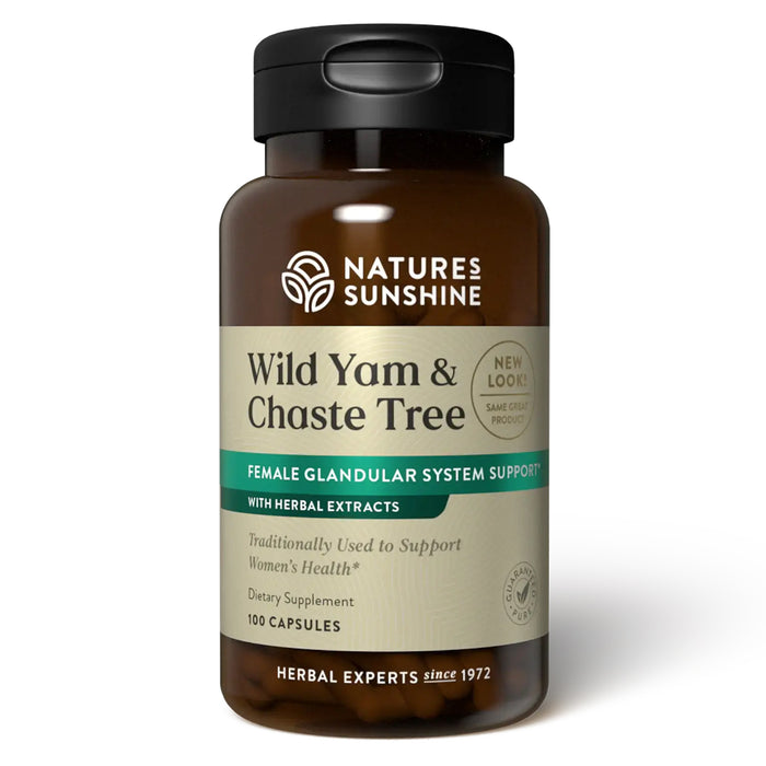 Nature's Sunshine, Wild Yam & Chaste Tree, 100 Capsules, Wicked NRG