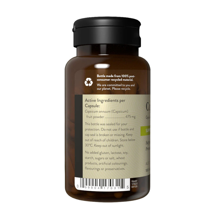 Nature's Sunshine ,Capsicum  (Cayenne Pepper) 475mg, 100 Capsules, a Wicked NRG