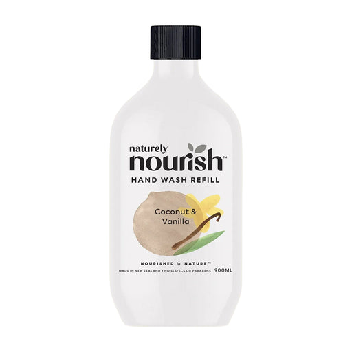 Naturely Nourish, Hand Wash Coconut & Vanilla, 900ml, Wicked NRG