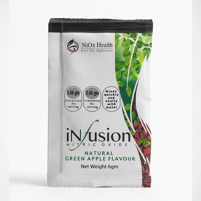 Niox Health NiOx Infusion Green Apple Sachets (28 Pack) Wicked NRG