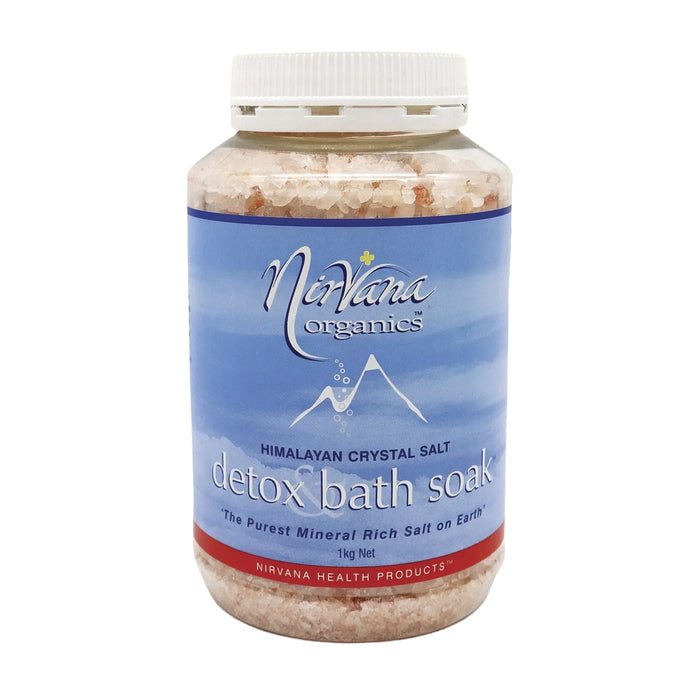 Nirvana Organic Himalayan Crystal Salt Detox Bath Soak 1kg b Wicked NRG