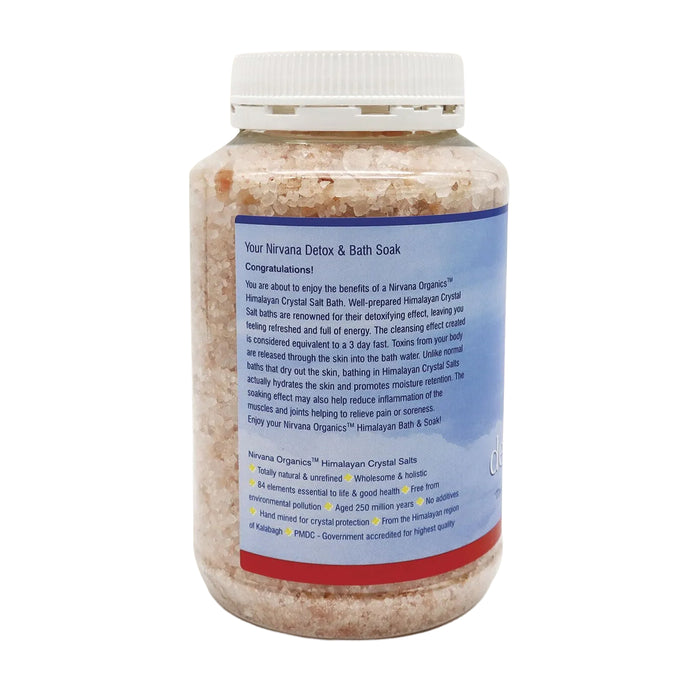 Nirvana Organic Himalayan Crystal Salt Detox Bath Soak 1kg a Wicked NRG