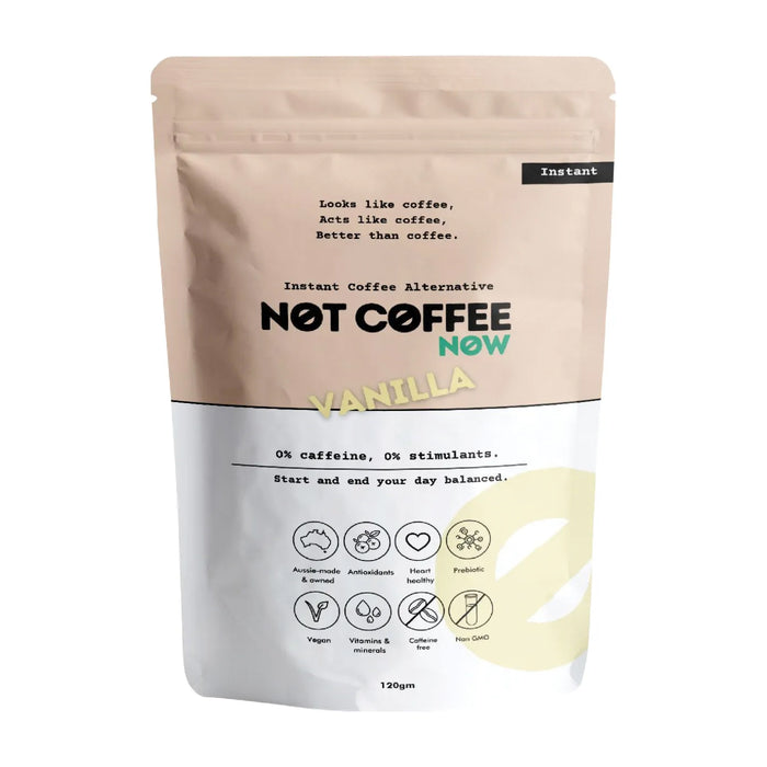 Not Coffee Instant Coffee Alternative 120g Vanilla Wicked NRG