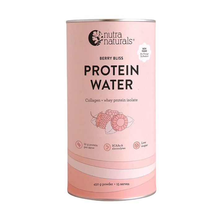 Nutra Naturals Protein Water Berry Bliss 15 Serves 450g Wicked NRG