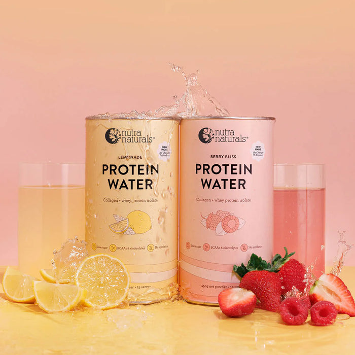 Nutra Naturals Protein Water Berry Bliss 15 Serves 450g b Wicked NRG