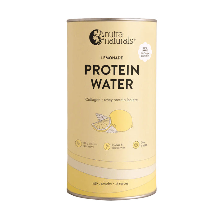 Nutra Naturals Protein Water Lemonade 15 Serves 450g Wicked NRG