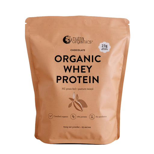 Nutra Organics Organic Whey Protein Chocolate 750g Wicked NRG