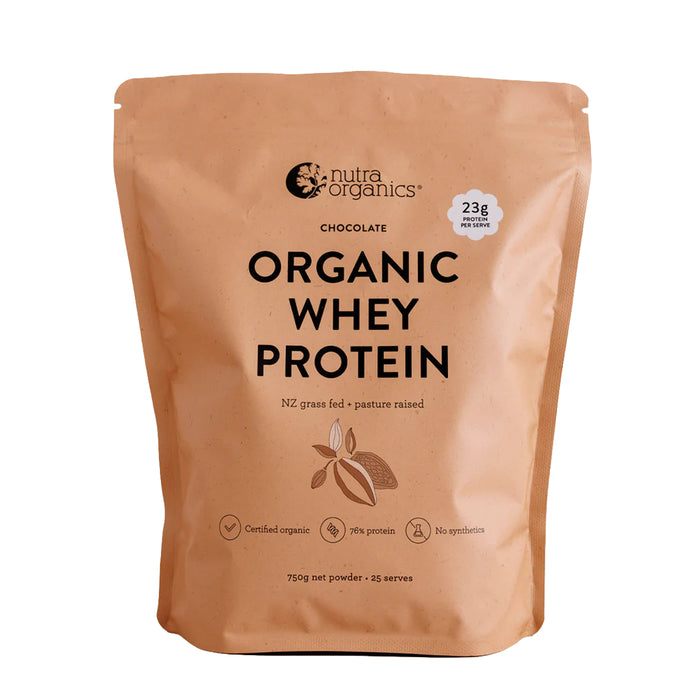 Nutra Organics Organic Whey Protein Chocolate 750g Wicked NRG