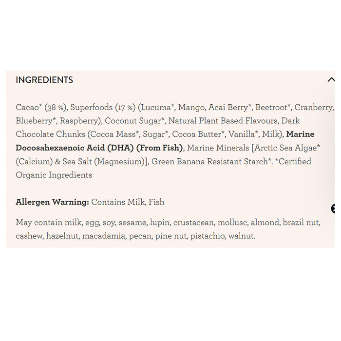 Nutra Organics Choc Whiz 250 grams 41 serves Ingredients Wicked NRG